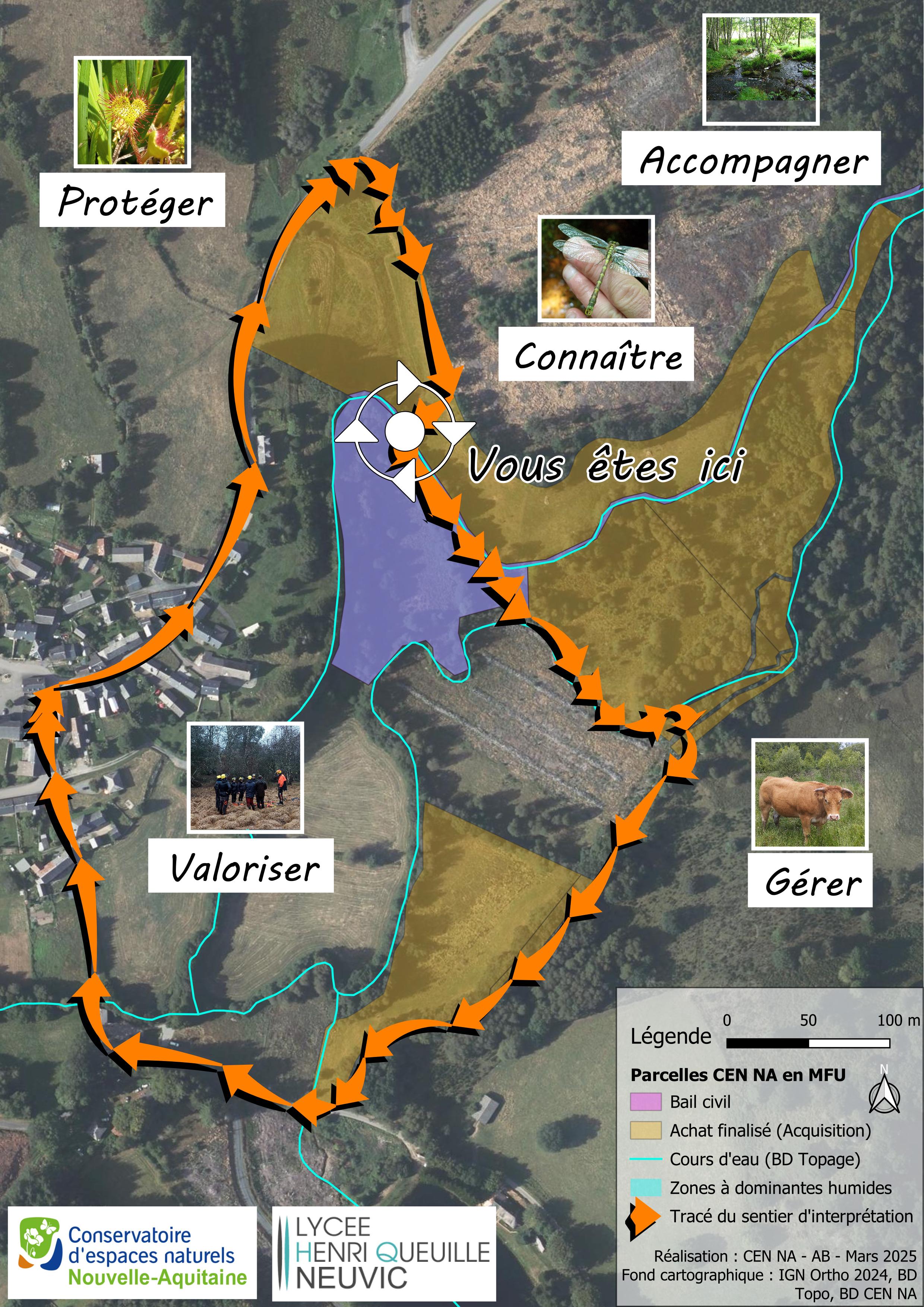 Carte des 5 missions du CEN